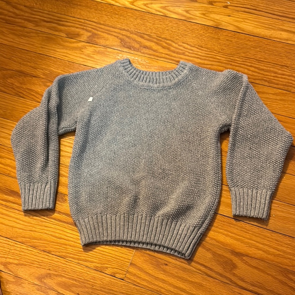 Cozy Gray Kids Cotton Sweater
